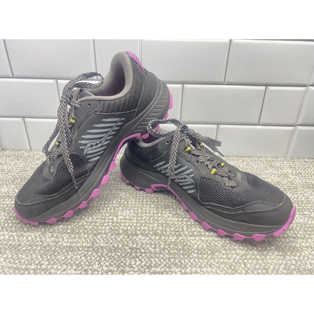 Saucony Womens Shoes Purple Black Sz 8.5 Excursion TR 15 Running Comfort‎ S1